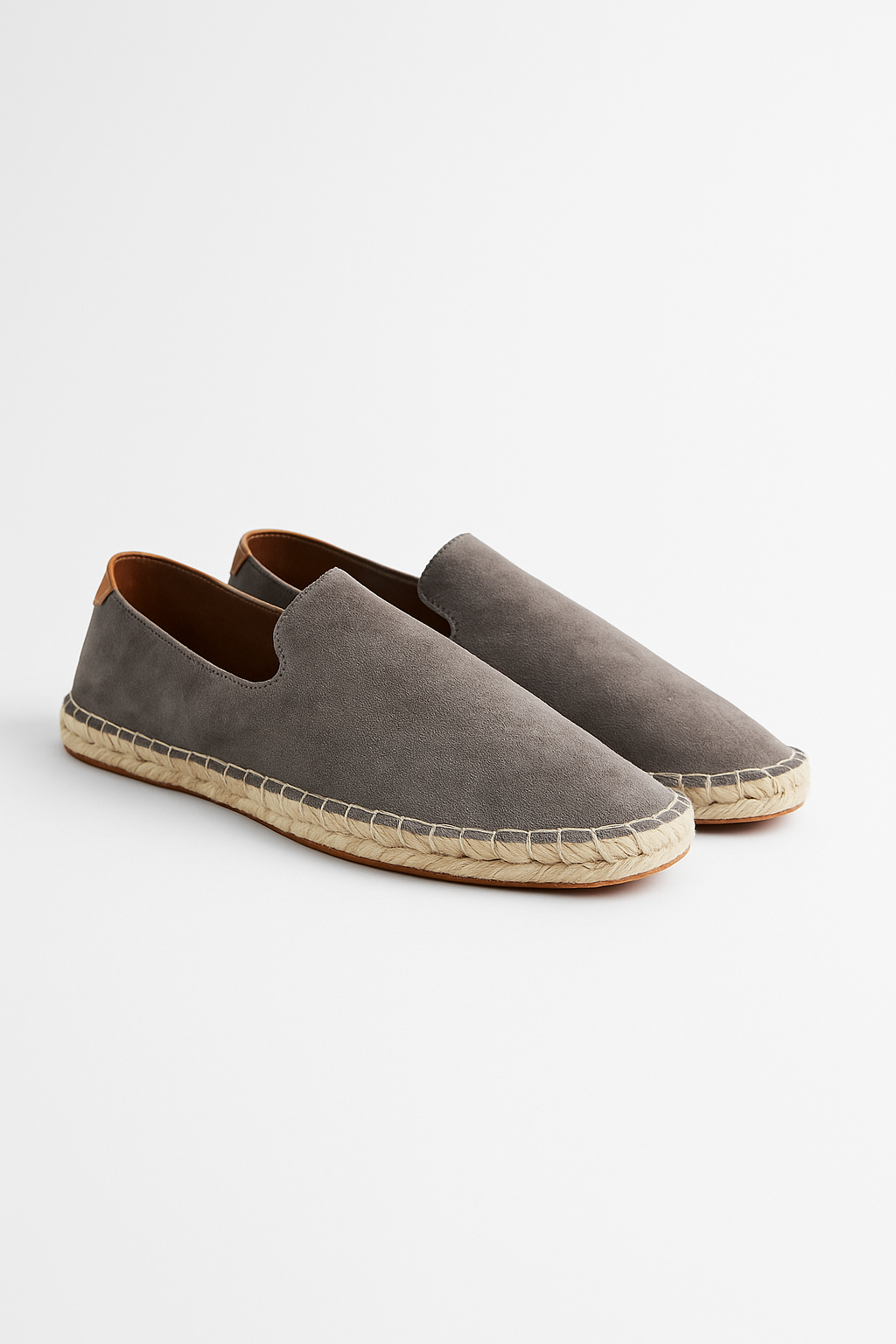 Wildleder Loafers - Bequem - Slip-On - Sommer Loafers - Herrenschuhe-Grau-38-Chaps Herrenmode