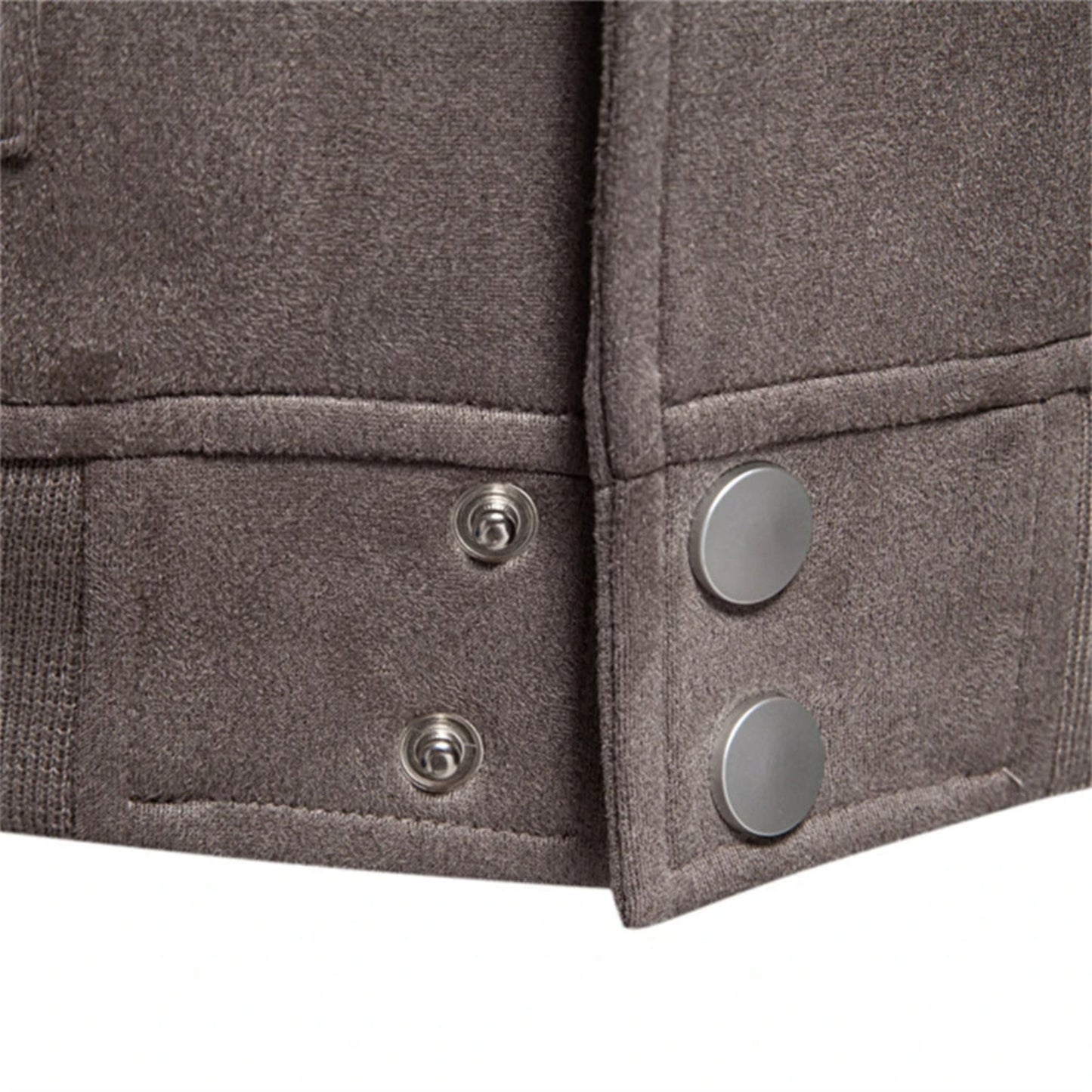 Wildlederjacke - Button-Up - Dünn - Freizeitjacke - Herrenjacke-Chaps Herrenmode
