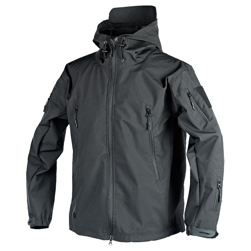 Windbreaker Jacke | Kapuze | Outdoor | Taktische Jacke | Herrenjacke-Schwarz-S-Chaps Herrenmode