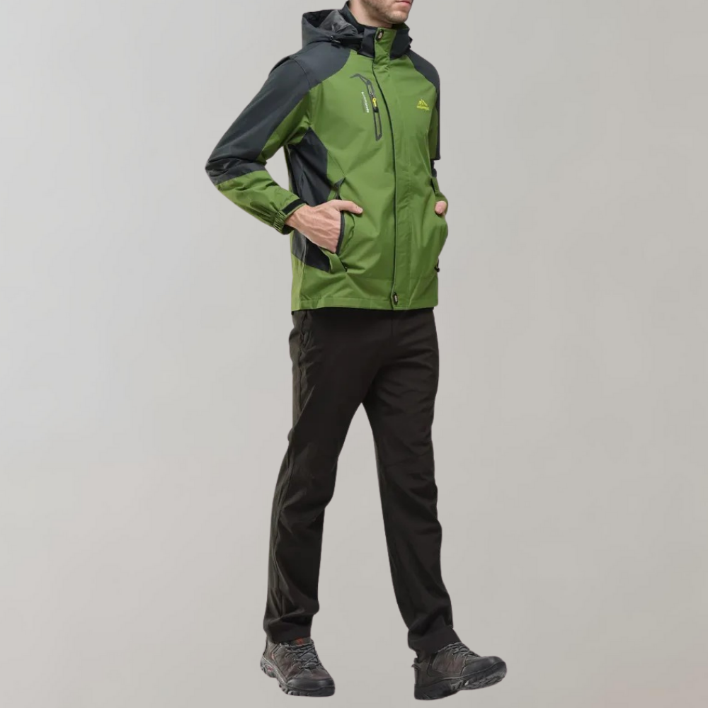 Windbreaker-Jacke | Wasserdicht | Mit Kapuze | Outdoor-Jacke | Herrenjacke-Chaps Herrenmode