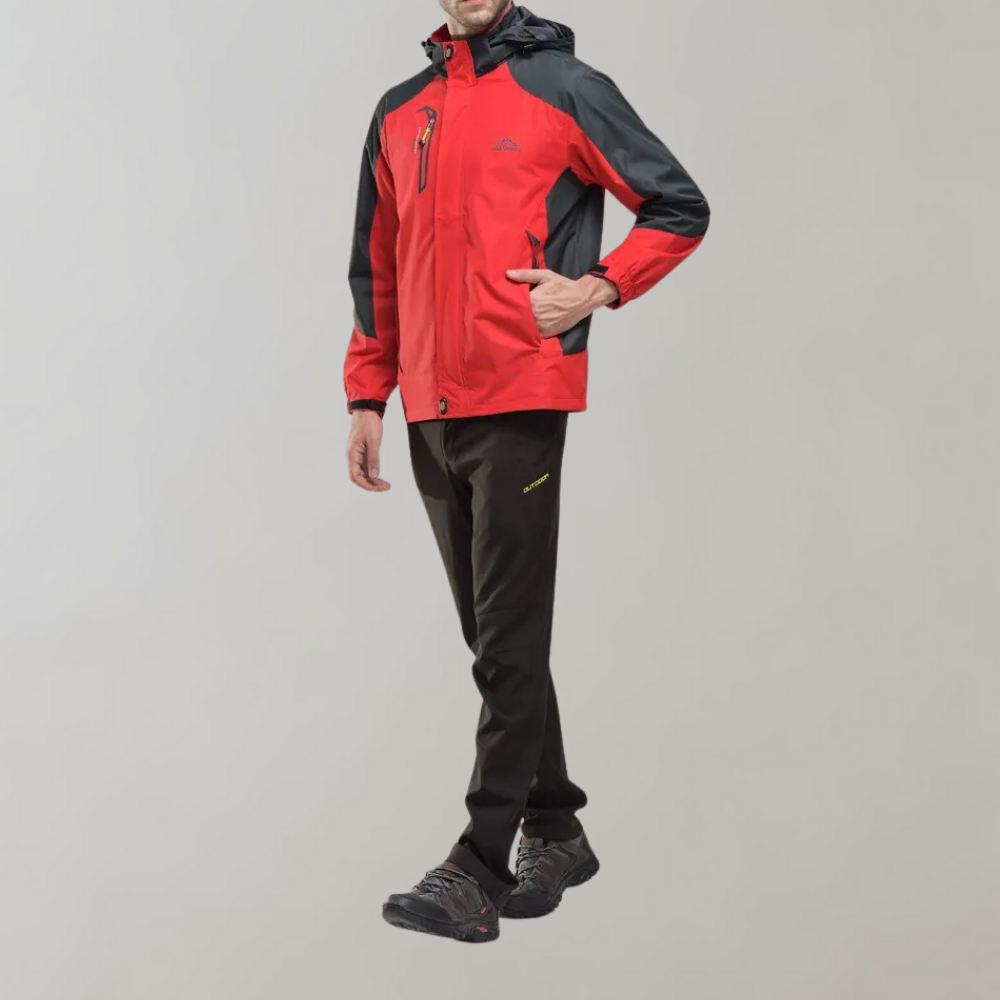 Windbreaker-Jacke | Wasserdicht | Mit Kapuze | Outdoor-Jacke | Herrenjacke-Chaps Herrenmode