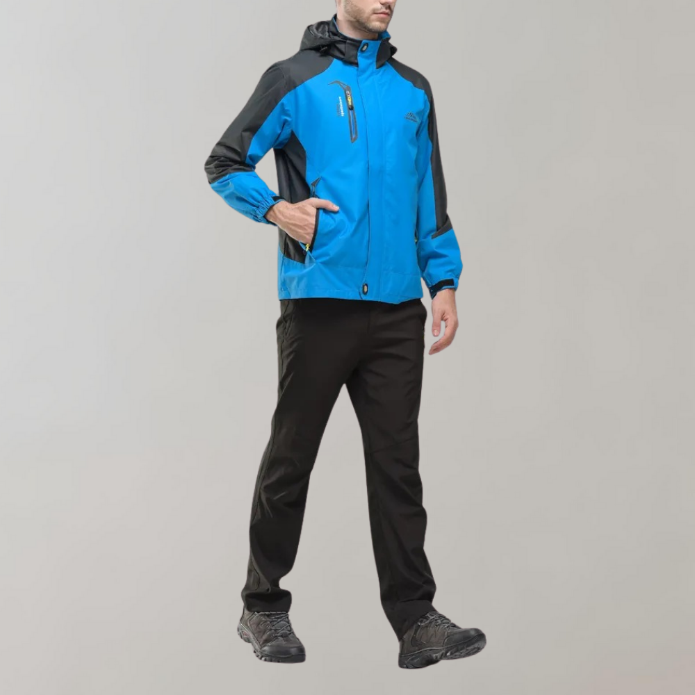Windbreaker-Jacke | Wasserdicht | Mit Kapuze | Outdoor-Jacke | Herrenjacke-Chaps Herrenmode