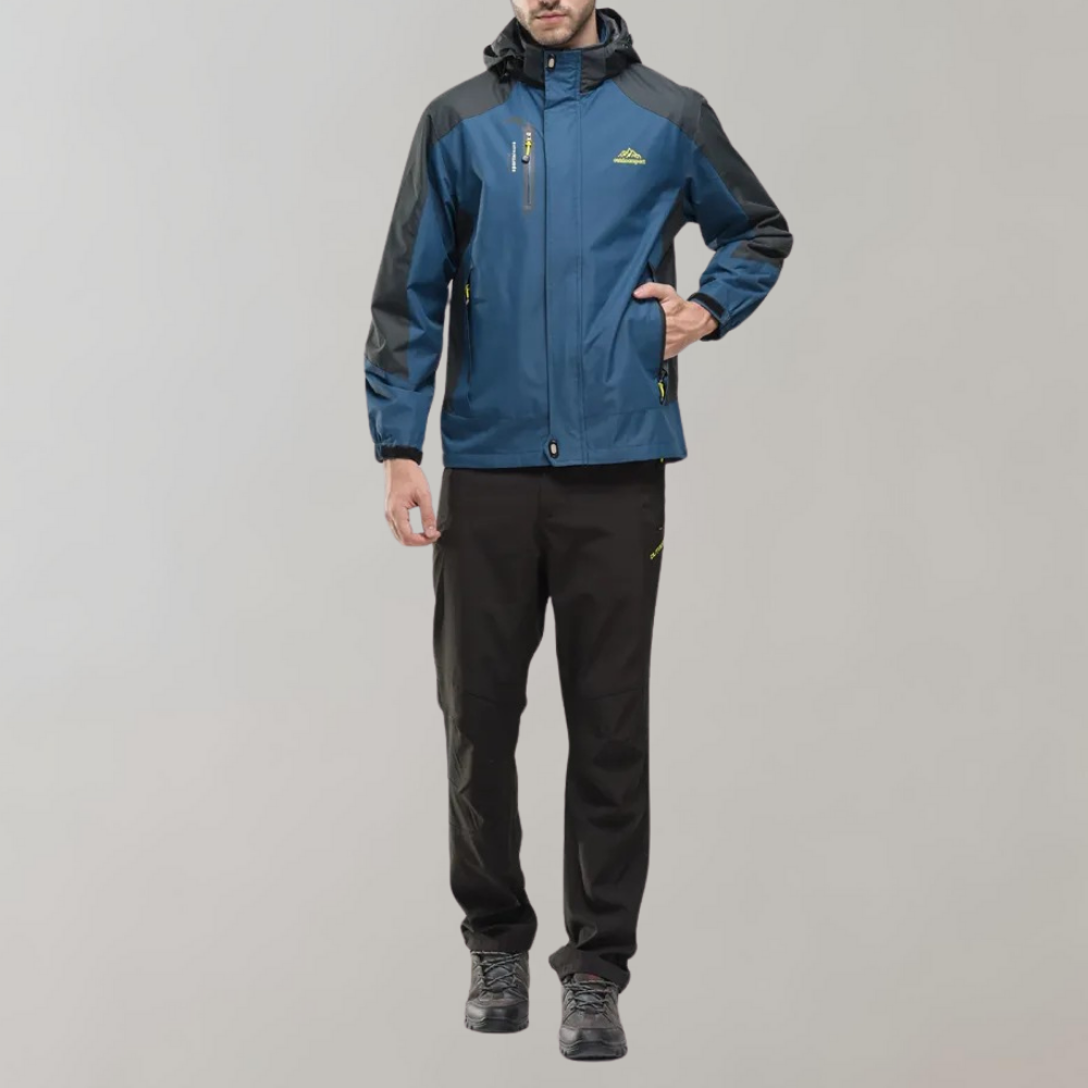 Windbreaker-Jacke | Wasserdicht | Mit Kapuze | Outdoor-Jacke | Herrenjacke-Chaps Herrenmode