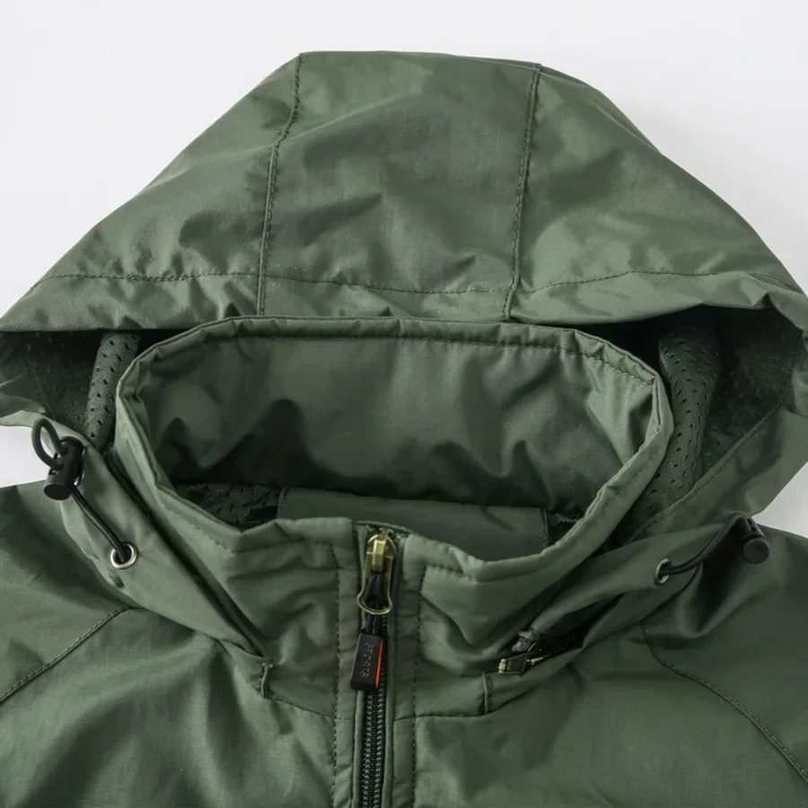 Windbreaker Jacke - Wasserdichte Outdoorjacke mit Kapuze für Männer-Chaps Herrenmode