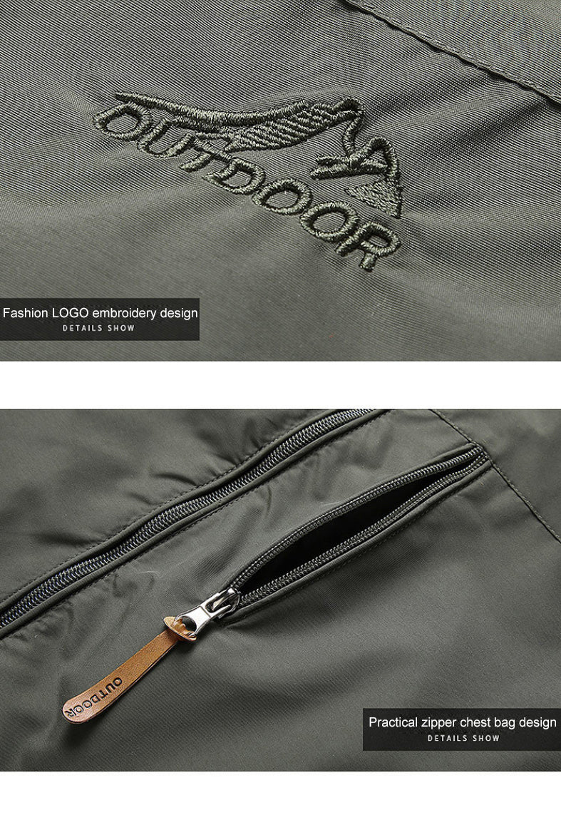 Windbreaker-Jacke – winddichte Outdoor-Softshelljacke mit Kapuze für Herren-Chaps Herrenmode