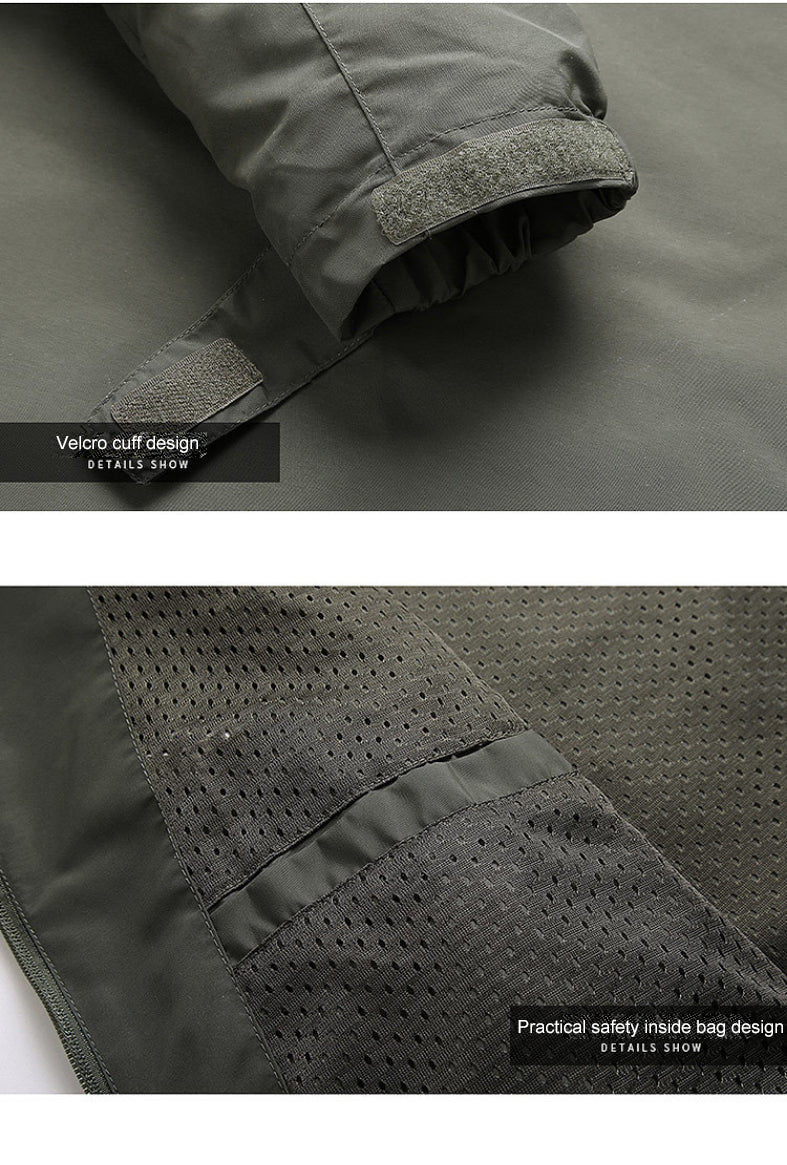 Windbreaker-Jacke – winddichte Outdoor-Softshelljacke mit Kapuze für Herren-Chaps Herrenmode