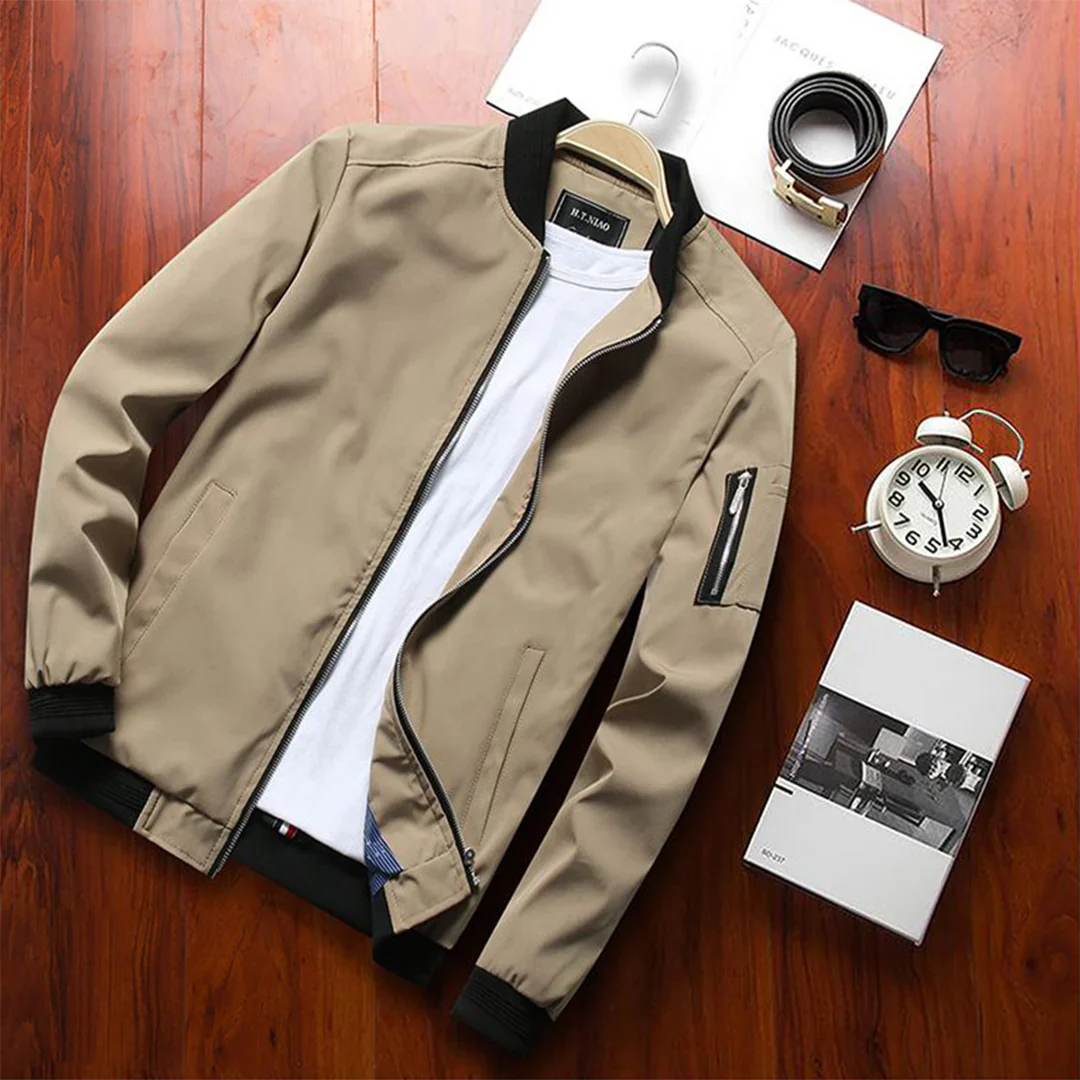 Winddichte Jacke – wasserdicht – Herbst – Bomberjacke – Herrenjacke-Chaps Herrenmode