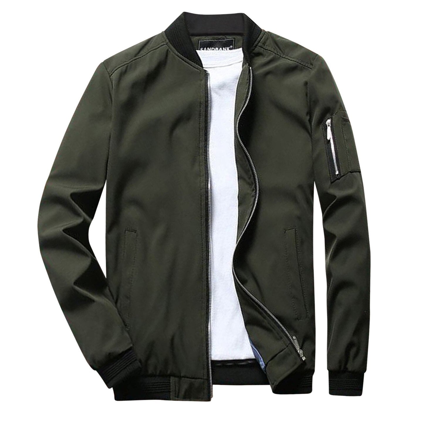 Winddichte Jacke – wasserdicht – Herbst – Bomberjacke – Herrenjacke-Grün-S-Chaps Herrenmode