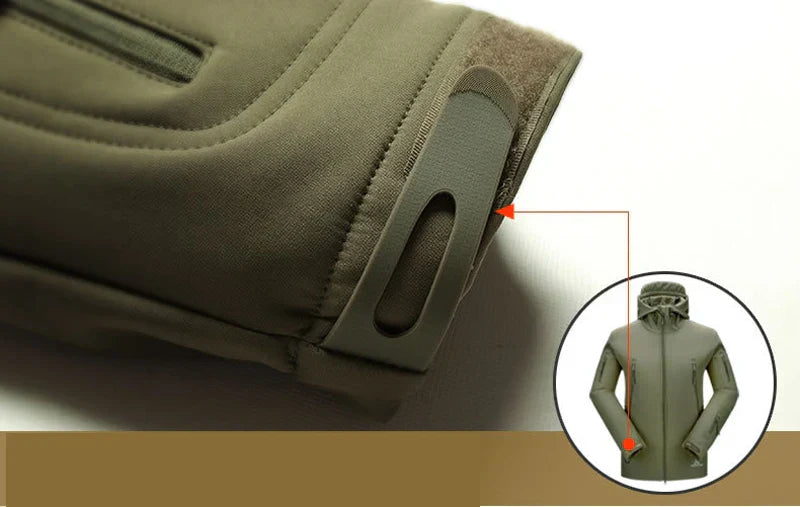 Windjacke | Mit Kapuze | Taktisch | Outdoor-Jacke | Wasserdichte Regenjacke für Männer-Chaps Herrenmode