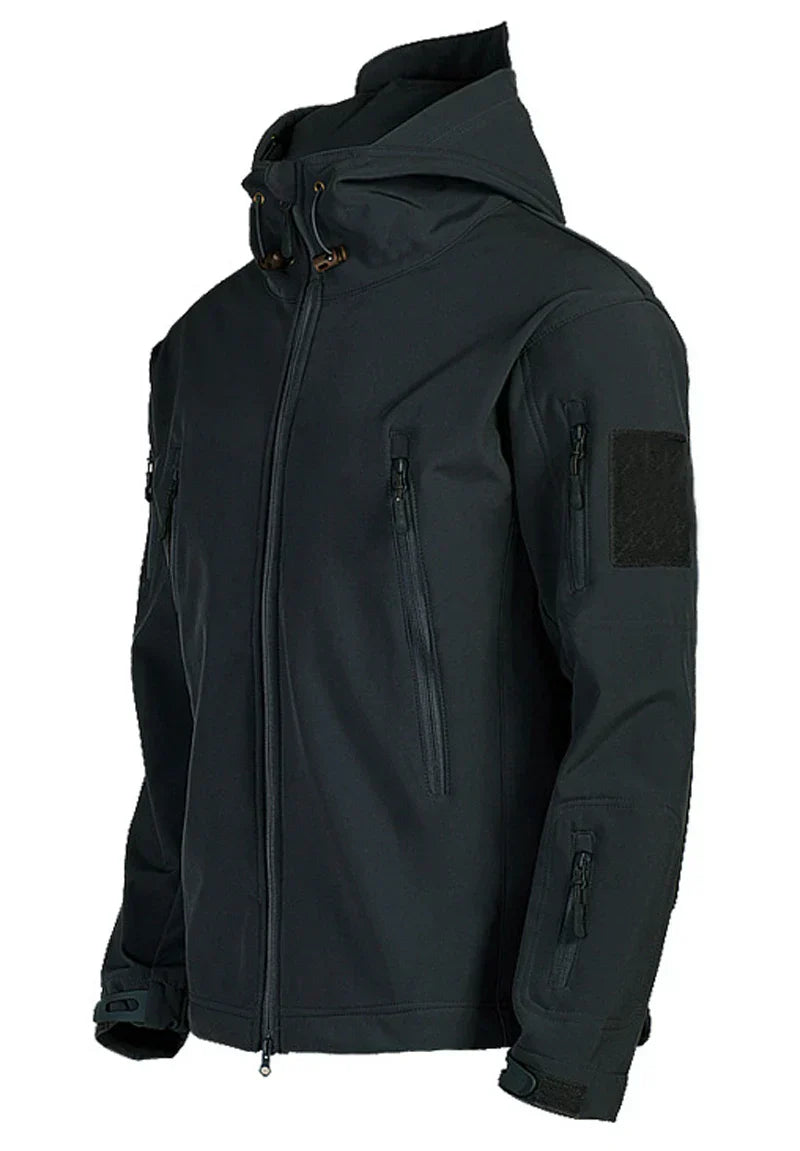 Windjacke | Mit Kapuze | Taktisch | Outdoor-Jacke | Wasserdichte Regenjacke für Männer-Chaps Herrenmode