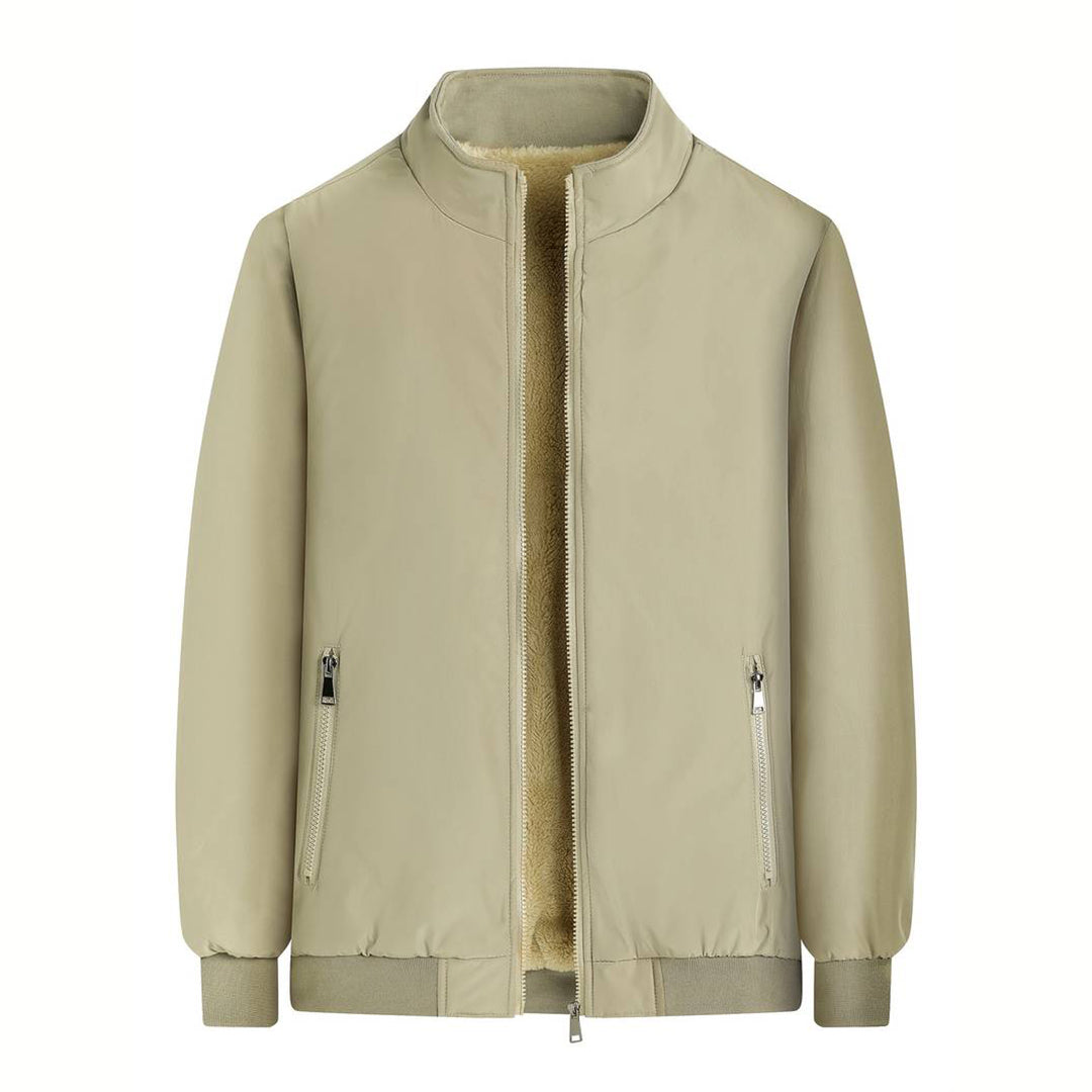 Winter Bomberjacke - Fleece gefüttert - Zip-Up - Winterjacke - Bomberjacke für Männer-Chaps Herrenmode