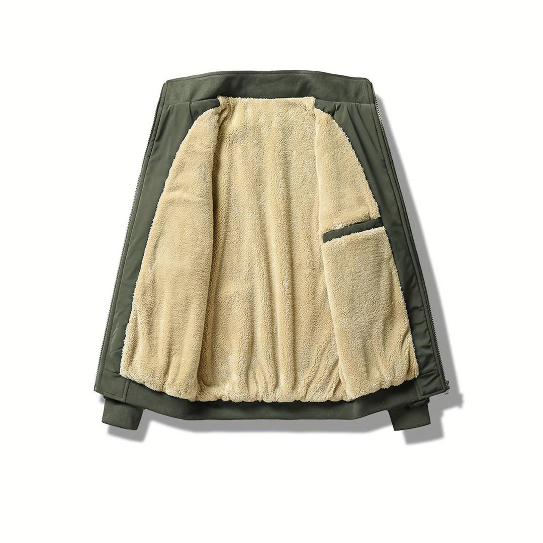 Winter Bomberjacke - Fleece gefüttert - Zip-Up - Winterjacke - Bomberjacke für Männer-Chaps Herrenmode