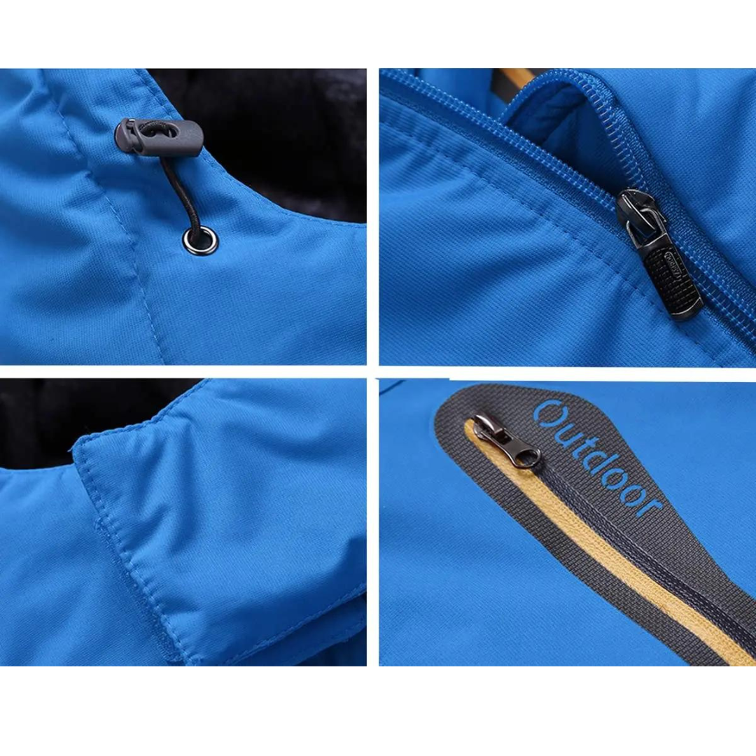 Winterjacke - Wasserdichter Windbreaker mit Kapuze für Männer Outdoorjacke-Chaps Herrenmode