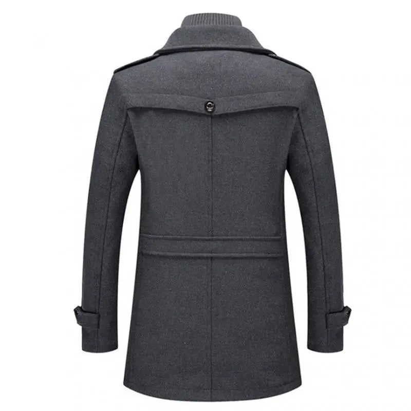 Winterjacke - Zip-Up - Kragen - Herren-Wollmantel - Herrenjacke-Chaps Herrenmode