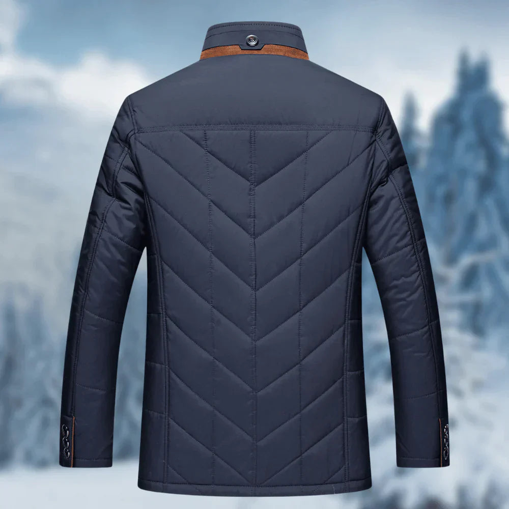 Winterjacke - Zip-Up - Stehkragen - Leichte Daunenjacke - Herren Wintermäntel Jacken-Chaps Herrenmode