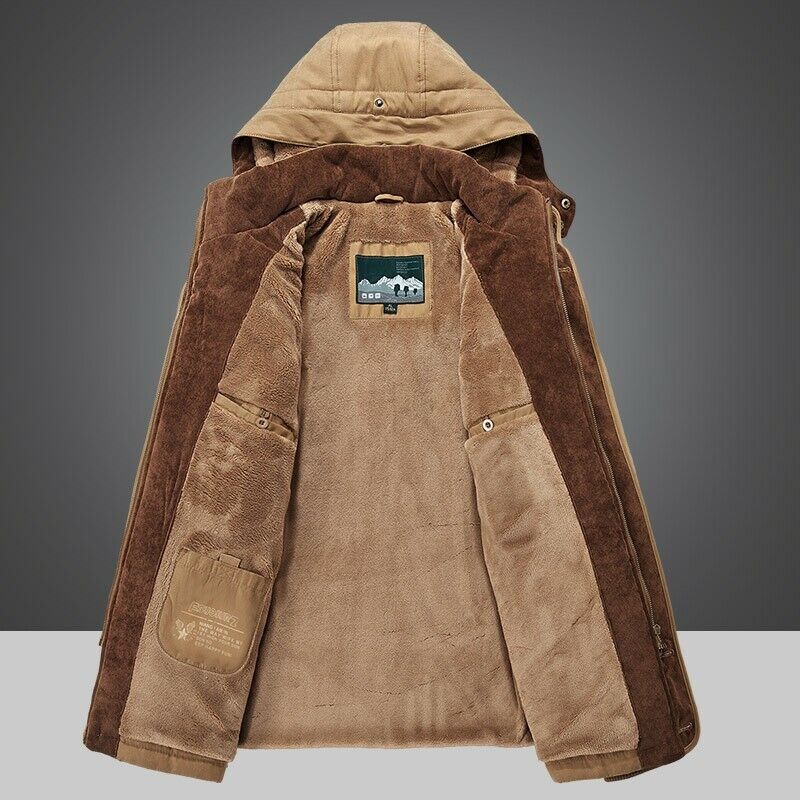 Winterjacke | mit Kapuze | gefüttert | Winterparka | Herren Winterjacke-Chaps Herrenmode