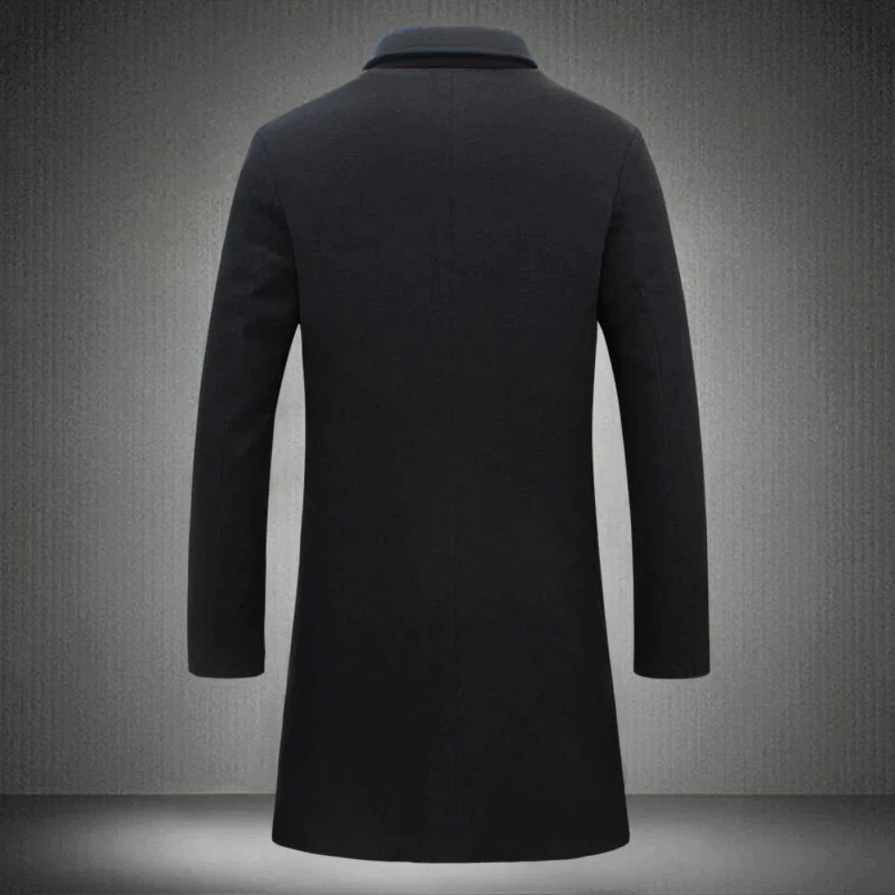 Wollmantel | Mittellang | Einreihig | Wollmantel Herren | Winterjacke-Chaps Herrenmode