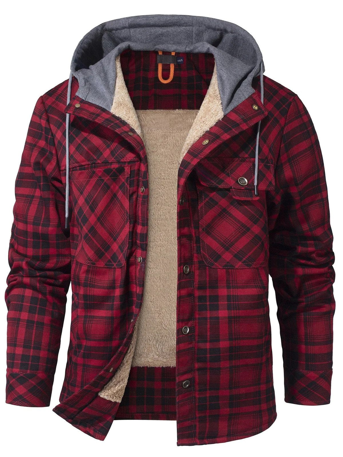 Woodland Jacke-Rot-S-Chaps Herrenmode