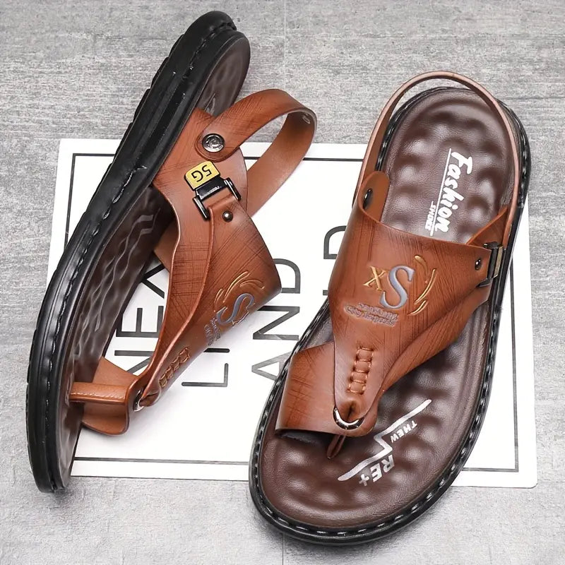 Youssef Sandalen | Bequeme Freizeitpantoffeln für Männer-Chaps Herrenmode