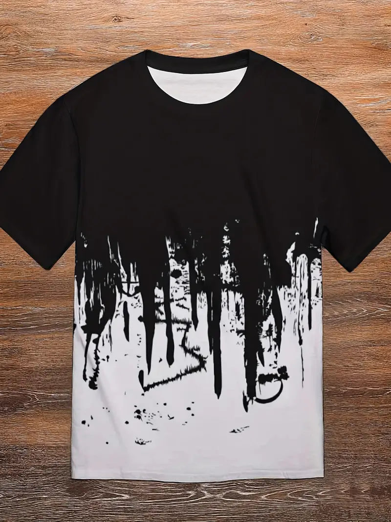 Zachary T-Shirt | Herren Casual Splash Print Hemd-Chaps Herrenmode