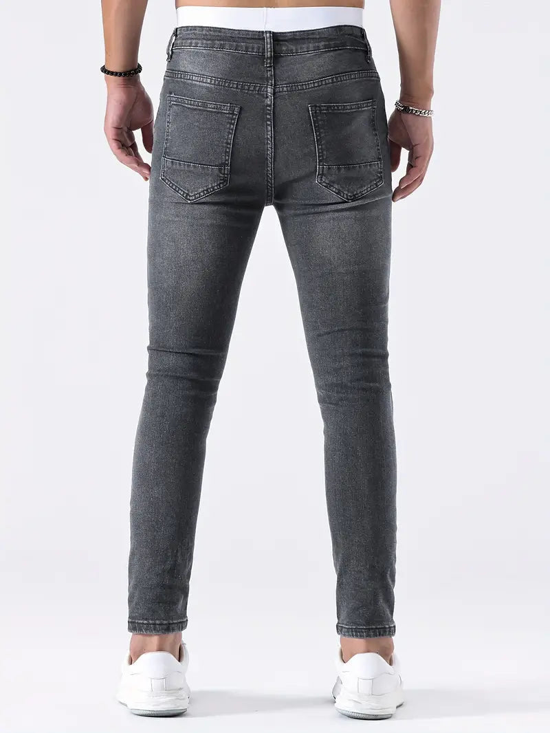 Zayden Zerrissene Jeans | Trendige Slim Fit Jeans für Männer-Chaps Herrenmode