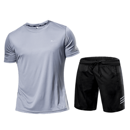 Activewear Set - Zweiteiliges Sport Shorts und T-Shirt Workout Set für Männer-Chaps Herrenmode