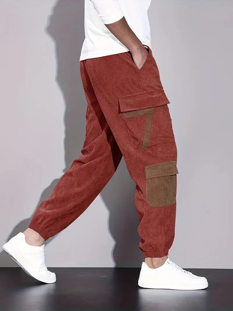 Adam Cargohose | Lässige Cordhosen für Männer-Chaps Herrenmode