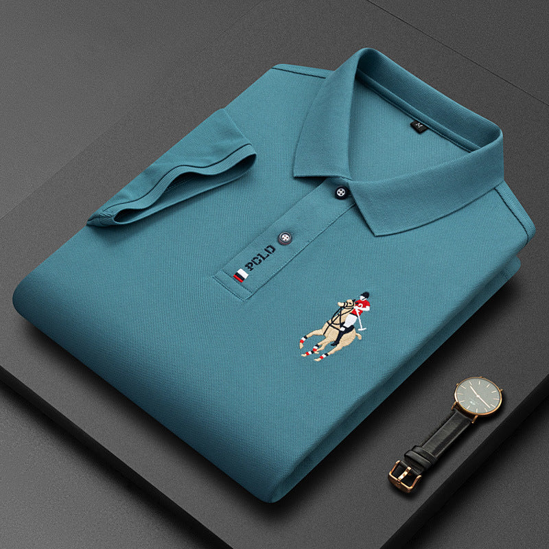Adolfo Cambiaso Gesticktes Polo-Marineblau-XS-Chaps Herrenmode