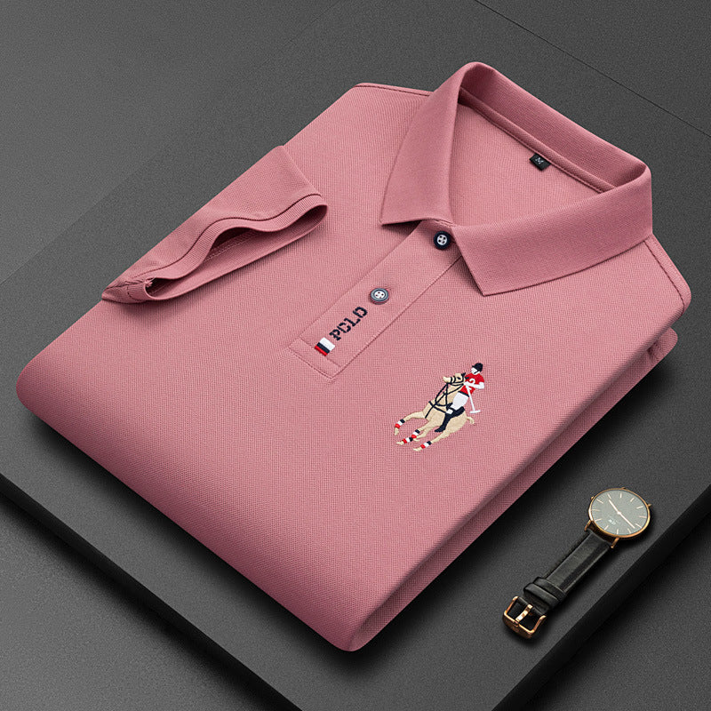 Adolfo Cambiaso Gesticktes Polo-Rosa-XS-Chaps Herrenmode