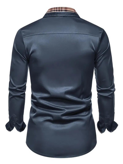 Aidan Kleid Hemd | Herren Langarmhemd mit Revers-Chaps Herrenmode