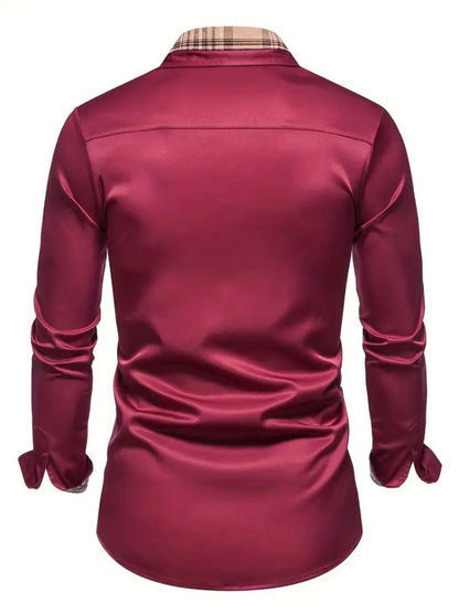 Aidan Kleid Hemd | Herren Langarmhemd mit Revers-Chaps Herrenmode