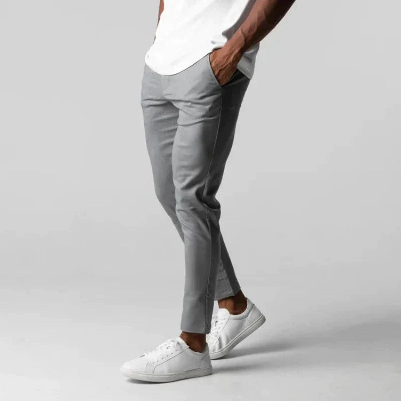 Alex Aktiv Chinos-Grau-XS-Chaps Herrenmode