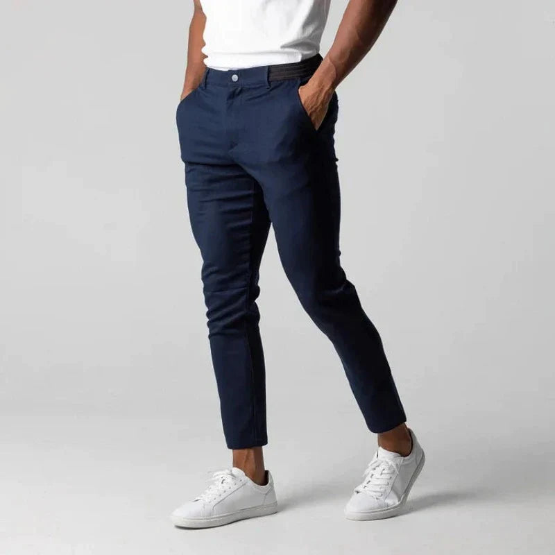 Alex Aktiv Chinos-Marineblau-XS-Chaps Herrenmode