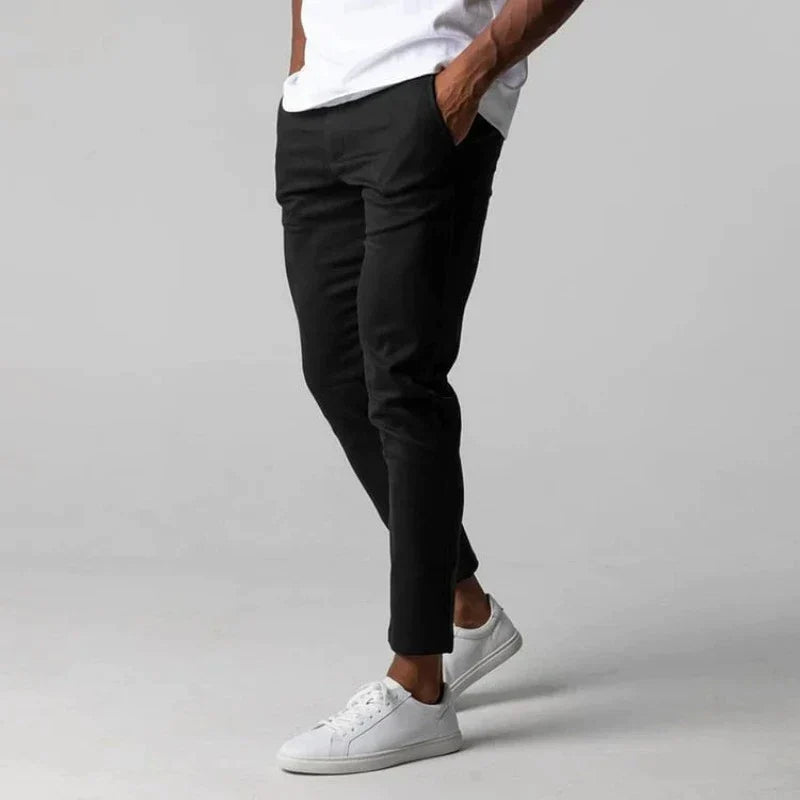 Alex Aktiv Chinos-Schwarz-XS-Chaps Herrenmode