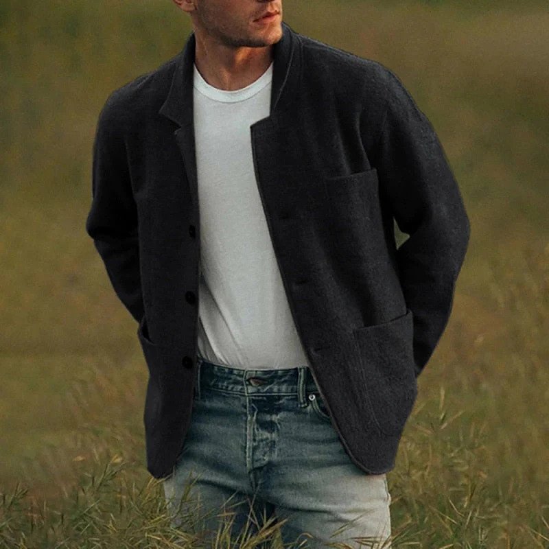 Alexandre Knopfverschlussweste für Männer-Schwarz-S-Chaps Herrenmode