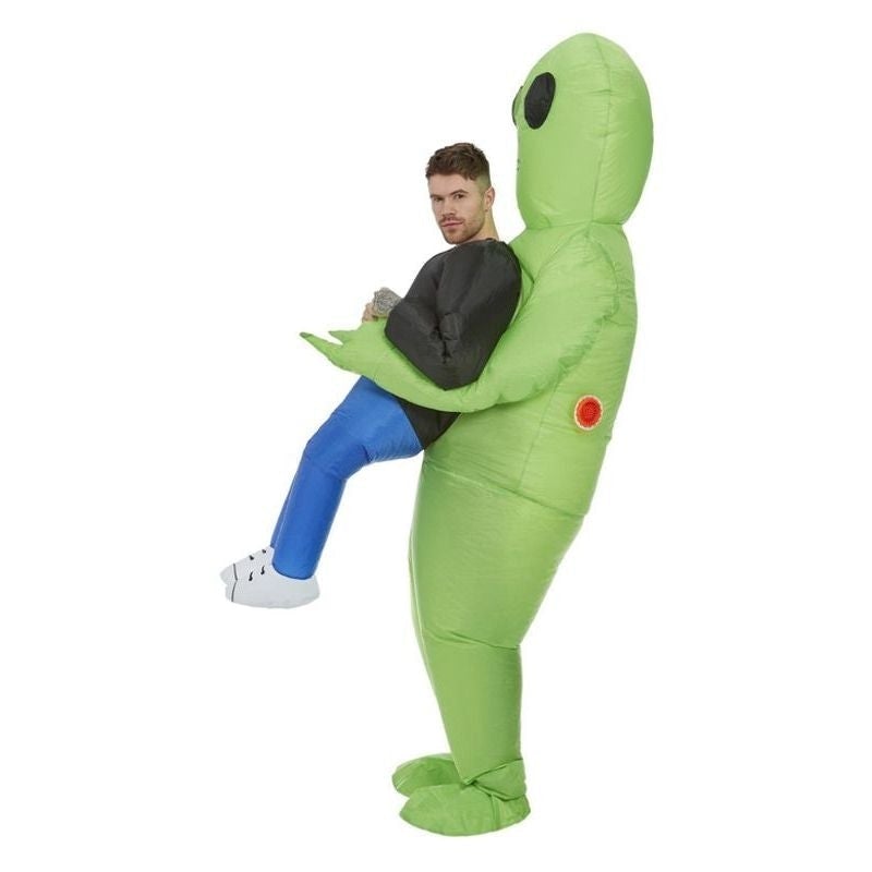 Alien-Outfit – Grün – Oktoberfest – Alien-Halloween-Kostüm – Aufblasbares Alien-Kostüm-Chaps Herrenmode
