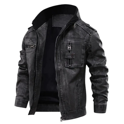 Alpha-Lederjacke-S-Chaps Herrenmode