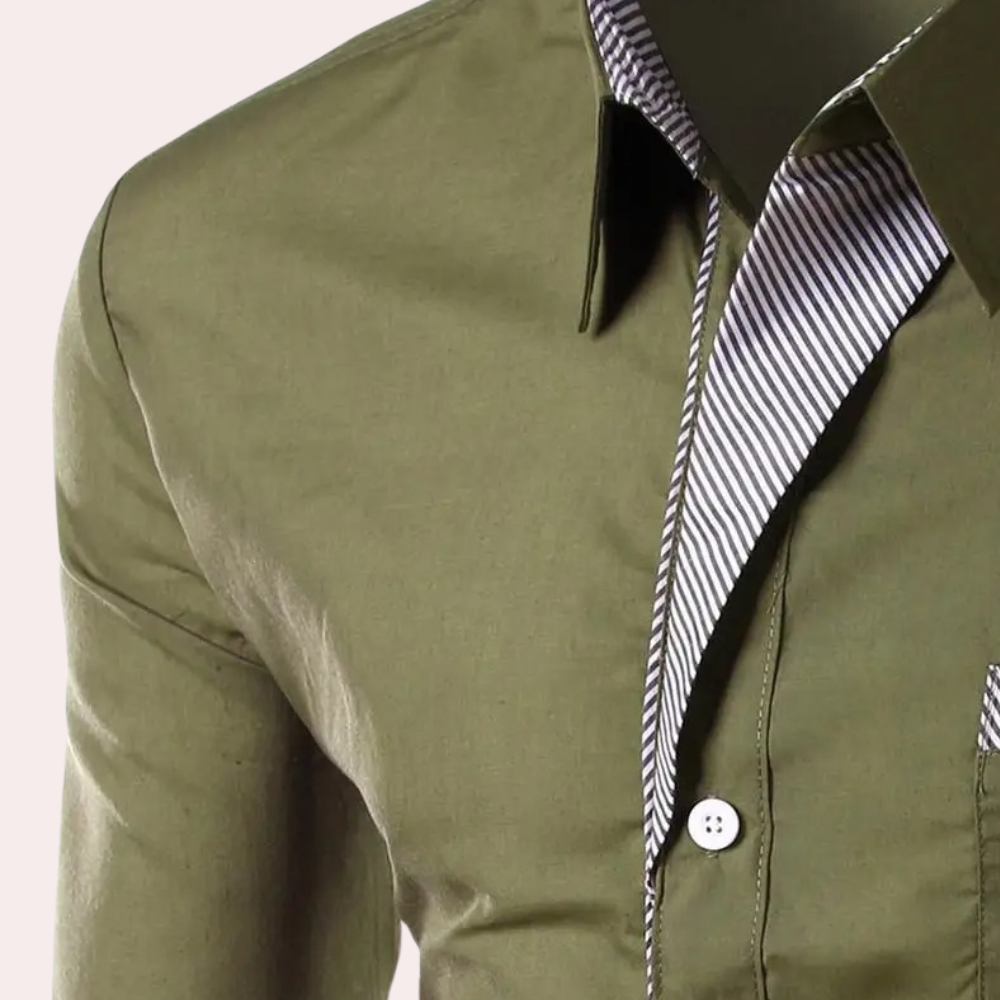 Anzughemd | Slim Fit | Langarm | Hemd mit Knopfleiste | Herrenhemd-Chaps Herrenmode