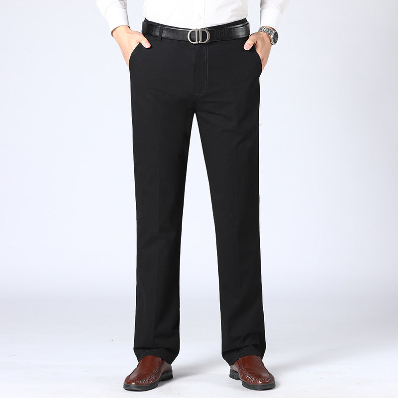 Anzughose | Straight Leg | Officewear | Anzughose | Formelle Herrenhosen-Schwarz-XS-Chaps Herrenmode