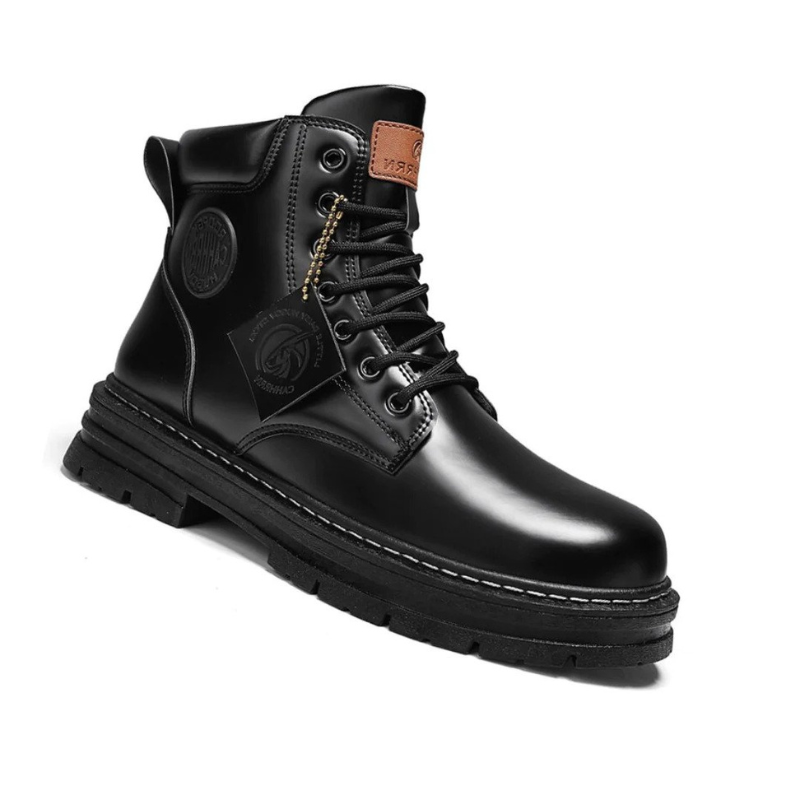Armee-Stiefel-Schwarz-38-Chaps Herrenmode