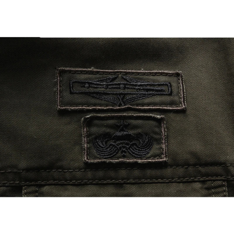 Armeegrüne Jacke | Zip-Up | Taschen | Herrenjacke | Outdoorjacke-Chaps Herrenmode