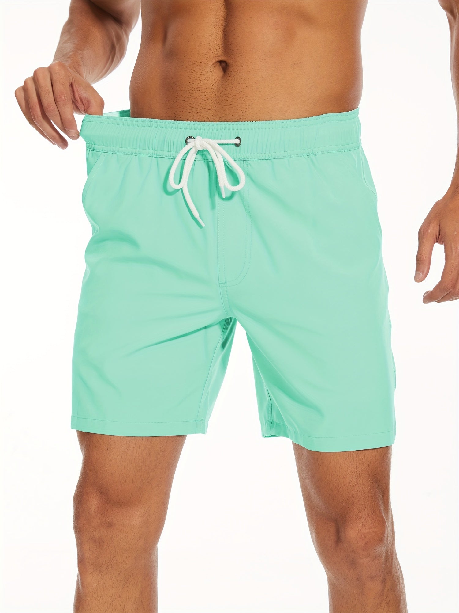 Badeshorts - Men's Drawstring Quick Dry 2-in-1 Board Shorts-Chaps Herrenmode