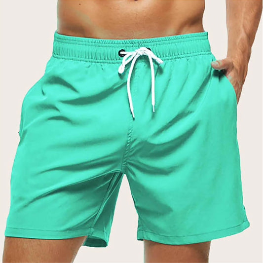 Badeshorts – schnell trocknend – elastischer Bund – Boardshorts – Badehosen-Türkis-S-Chaps Herrenmode