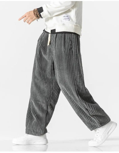 Baggy Pants - Kordelzug - Lose Passform - Kordhosen - Herrenhosen-Chaps Herrenmode