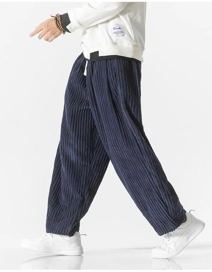 Baggy Pants - Kordelzug - Lose Passform - Kordhosen - Herrenhosen-Chaps Herrenmode