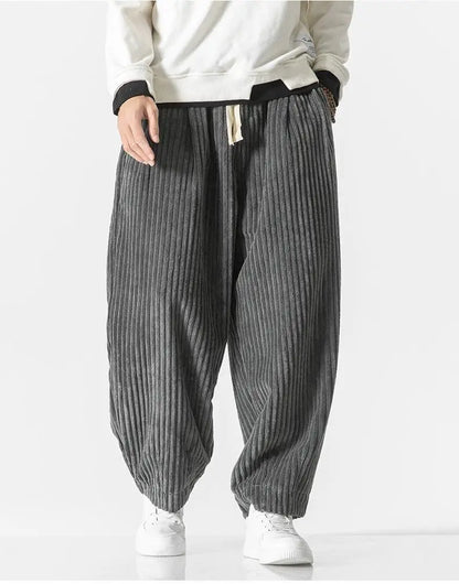 Baggy Pants - Kordelzug - Lose Passform - Kordhosen - Herrenhosen-Chaps Herrenmode