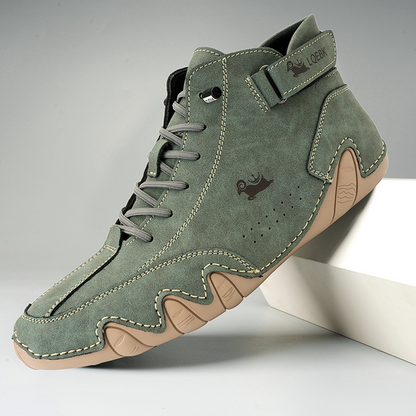 Barfußschuhe | Rutschfest | Slip-On | Sneakers mit Knöchelriemen | Herrenschuhe-Grün-39-Chaps Herrenmode