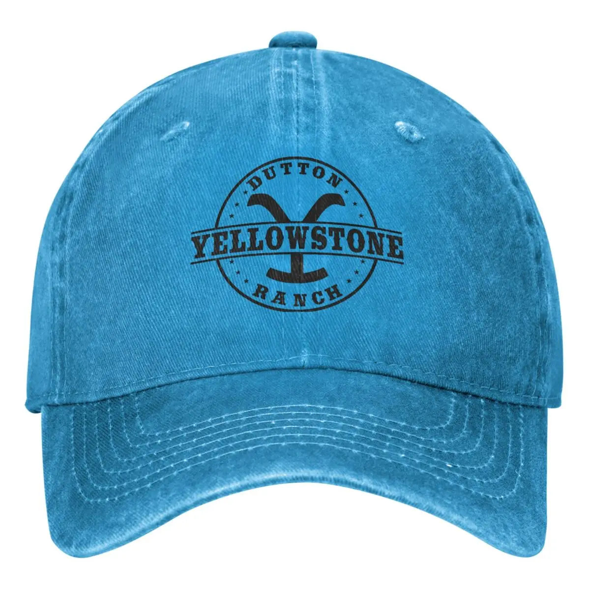 Baseballkappe | Unisex | Gewaschen | Baseballmützen für Männer | Herrenkappe-Blau-Einheitsgröße-Chaps Herrenmode