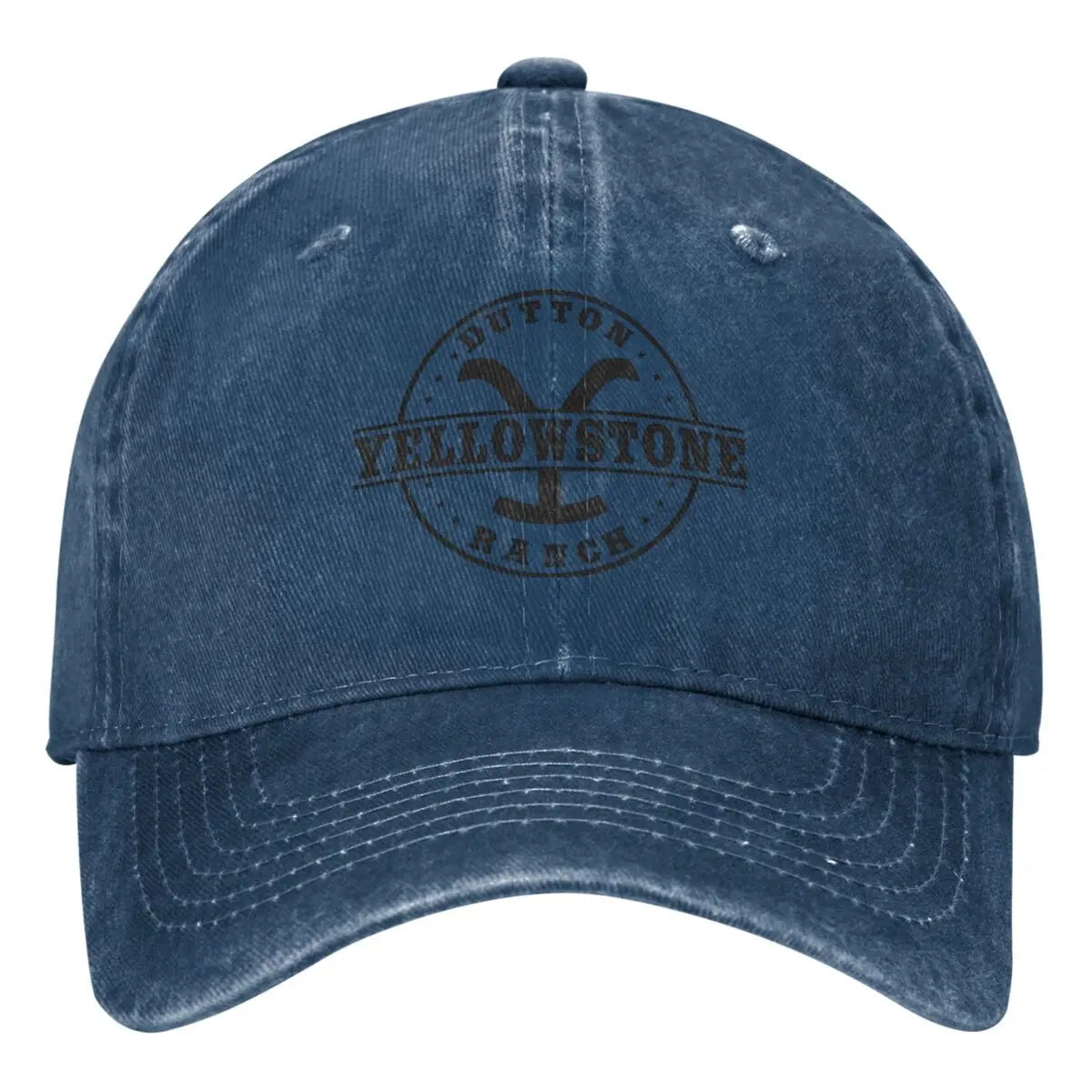 Baseballkappe | Unisex | Gewaschen | Baseballmützen für Männer | Herrenkappe-Marineblau-Einheitsgröße-Chaps Herrenmode