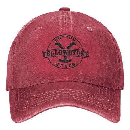 Baseballkappe | Unisex | Gewaschen | Baseballmützen für Männer | Herrenkappe-Rot-Einheitsgröße-Chaps Herrenmode
